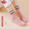 LANGSHA Girls' Mid-Calf Cotton Socks 5-Pack