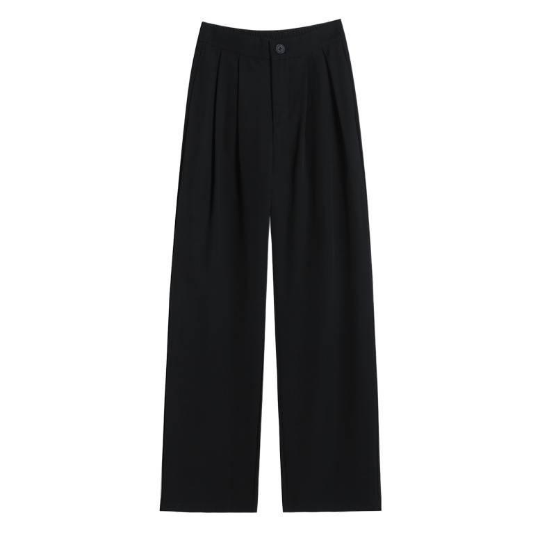 2026 Spring/Summer Women's High-Waisted Wide-Leg Floor-Length Pants