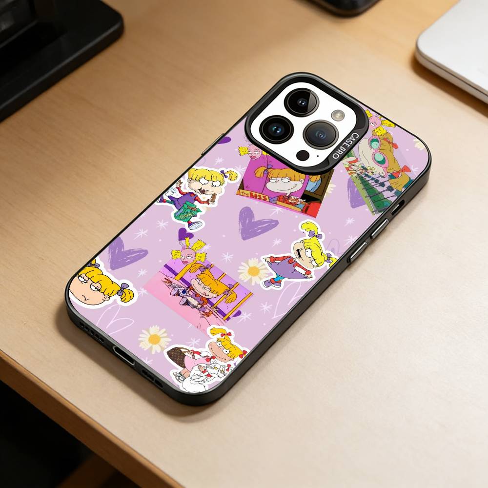 R-Rugrats-Chuckie Finster Phone Case For iPhone 17,16,15,14,13,12,11 Plus,Pro Max,XS,Colorful Silver Phone Case Funda Cover