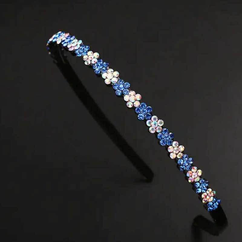 

Нескользящая повязка на голову со стразами и зубцами - элегантный аксессуар для волос для взрослых