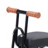 Kids Bicycle Front Seat Cycling with Foldable Pedals for Mountain Bikes Black
