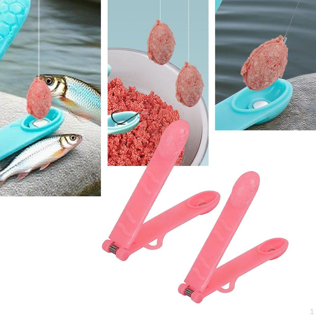 2 Pieces Fishing Baits Ball Shapers Lure Maker Tool Easy to Use Accessories Press Forming