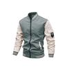 Men's Trendy Stand Collar Baseball Jacket - European Size Spring/Autumn Patch Workwear