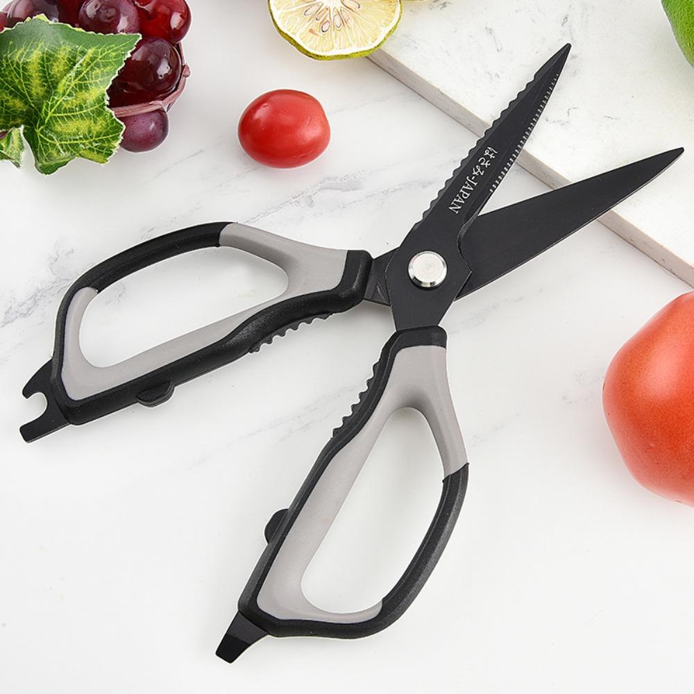 Heavy-Duty Chicken Bones Scissor Black Kitchen Shear Multifunctional Kitchen Scissor  Poultry