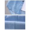 Summer New Vintage Artistic Men'S Short-Sleeve Denim Shirt Solid Color Lapel Collar Loose Casual Versatile Shirt