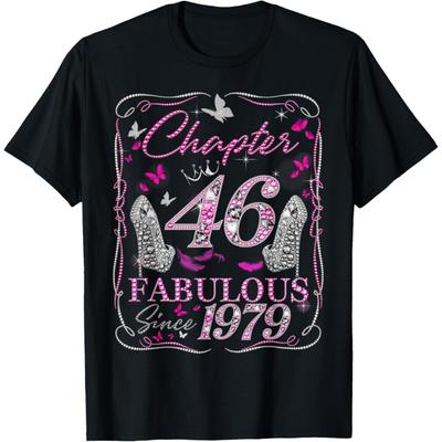 Chapter 46 Fabulous Since 1979 46th Diamond Birthday Queen T-Shirt(4)