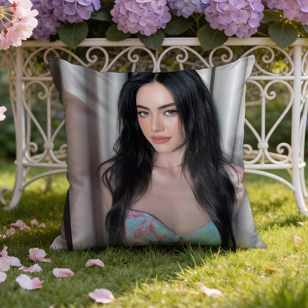 Thai actress D-Davika Hoorne Cushion Cover Home & Car Dual-Scene Pillow Cover: Reversible for Premium Comfort
