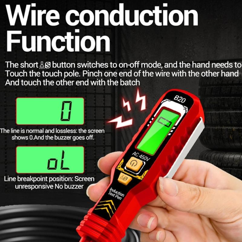 Digital Measuring Pen LCD Backlit Screen Voltage Test Meter Voltage Detectors Electrician Tool NCV Voltage Probes Tester