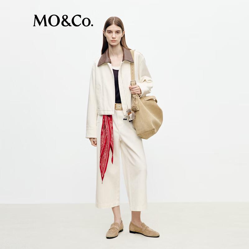 MO&Co. Women's Lapel Collar Cotton Jacket