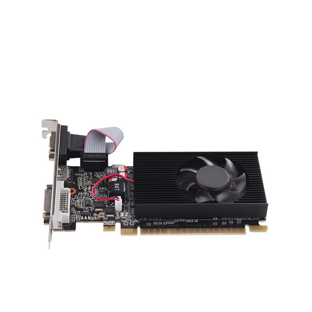GT610 1GB DDR3 Graphics 64Bit 810MHz Gaming Card VGA DVI Port with Quiet Cooling Fan