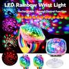 Portable Disco Strobe Lights RGB LED Wearable Watch Lamp Wrist Ambient Lamp  Christmas Party