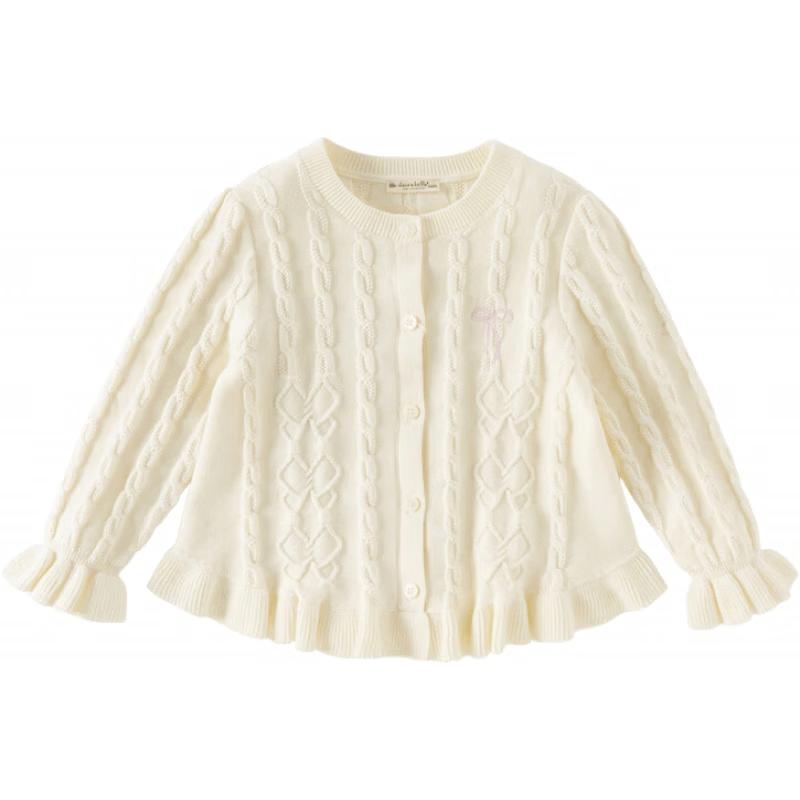 

DAVE & BELLA Girls Long-Sleeve Knit Cardigan Sweater 110