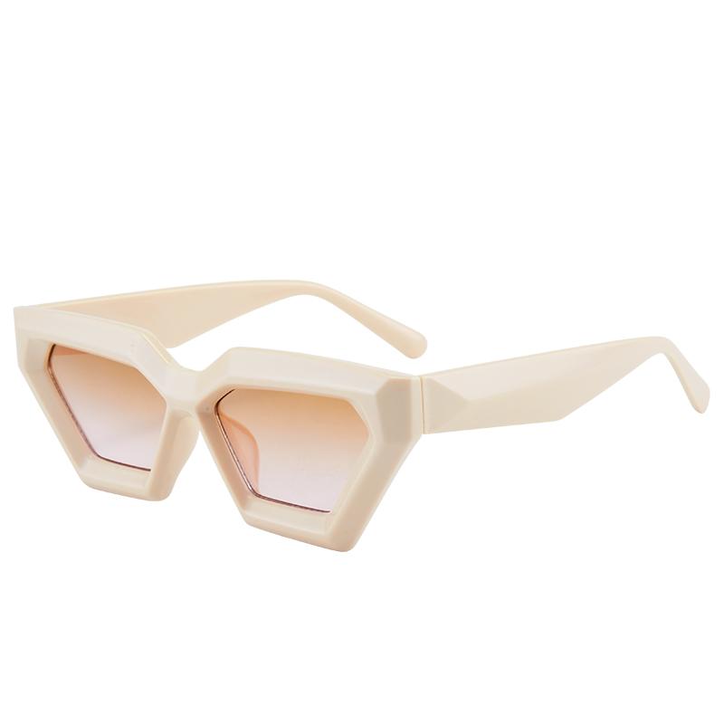 

New Cat-Eye High-End Versatile Personalized And Fashionable European And American Sunglasses For Men And Women M482 бежевый