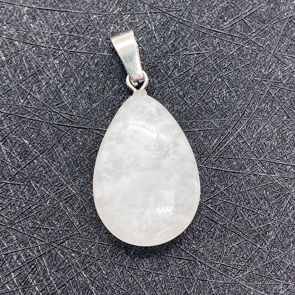 Opal Teardrop Pendant, 17x27mm Stone, Single Hole Melon Seed Buckle, DIY Necklace Jewelry Accessory
