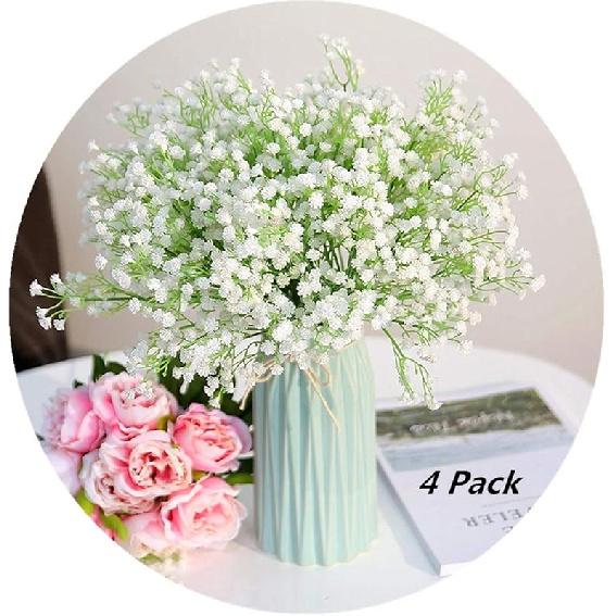 PASYOU Fake Leaves Plants for Christmas Decor, Gold Artificial Shrubs Grass Foliage Plastic Bulk Leaf Indoor Outdoor Home Garden Party Hotel Verandah