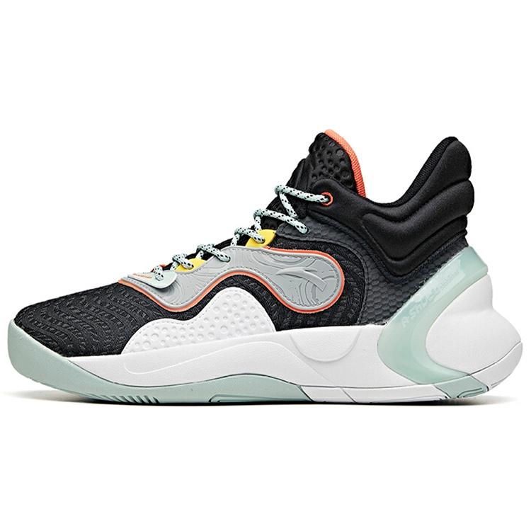 ANTA Quick Battle 4  Black White Blue  Men s 112041612-1 EU 42