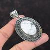 Pingente Howlite Feito à Mão Design Exclusivo Joia Pingente de Prata Esterlina 925 Joia com Pedras Preciosas de Alta Qualidade Pingente Vintage para Presente de Aniversário
