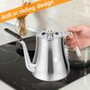 2L Czajnik ze stali nierdzewnej z wyjmowanym zaparzaczem Duża pojemność Czajnik na zimną wodę Pojemnik na przyprawy w płynie Naczynia kuchenne