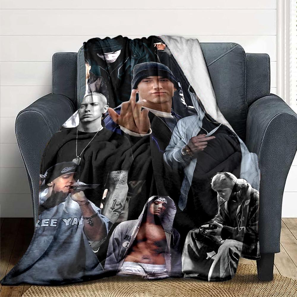 Eminem'S Urban Style Blanket Soft Throw Blanket For Home Bedroom Bed Sofa Travel Office Solid Christmas Blanket