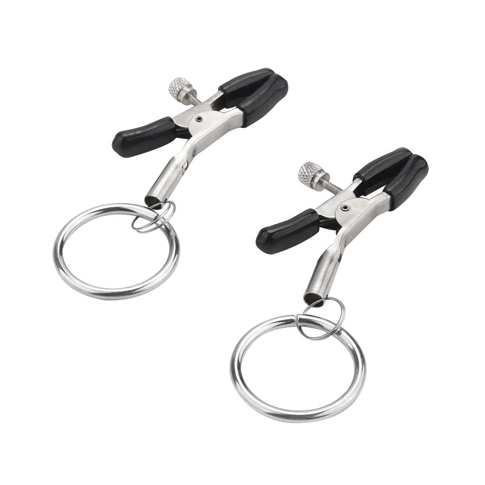 EXVOID 1 Pair Nipple Clip BDSM Bondage Sex Toy for Women Slave Restraint Fetish Erotic Breast Clamps Clitoris Clip Metal Ring