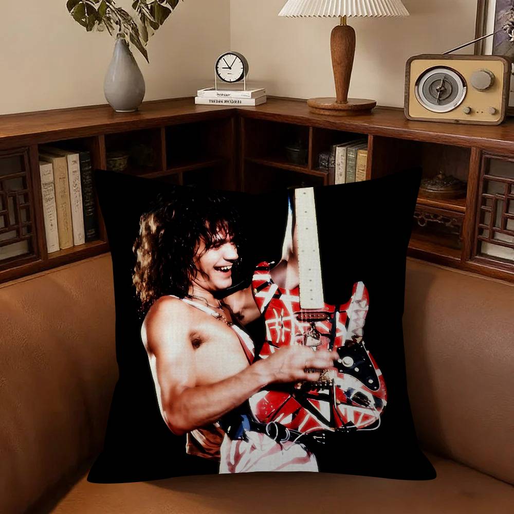 ALBUM Fashion Van Halen Cushion  Cushion Cover Inches Farmhouse Decor Home Throw Pillow Covers for Couch Decorations