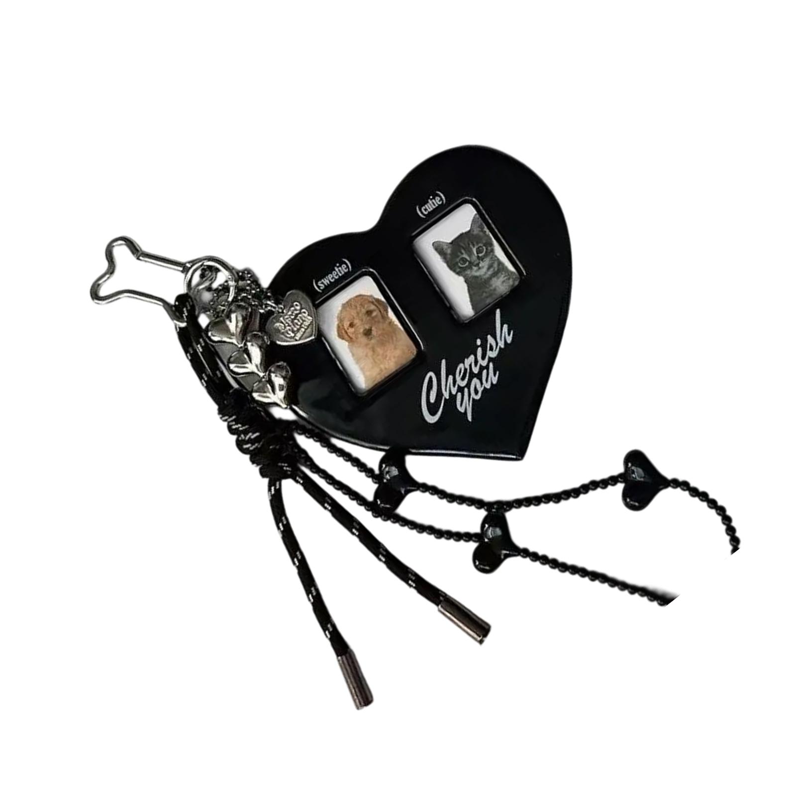 Multipuprose Photo Frame Keychain Gifts Ideas Sturdy Plastic Alloy Materials Build Clear Covers Designs Ornament 1