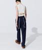 WNDERKAMMER Color-Block Point Linen Trousers_Navy