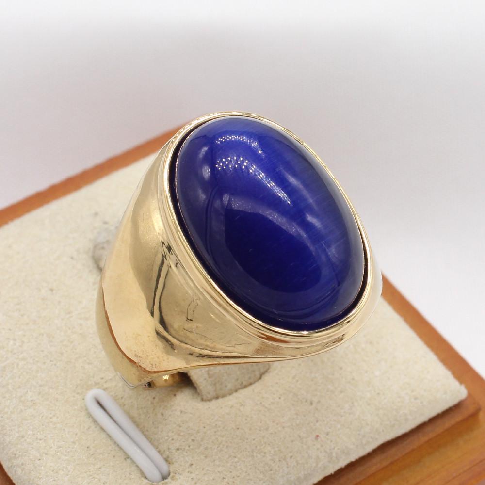 Retro Elegant Gemstone Titanium Steel Ring for Men and Women - Vintage Style Jewelry Band