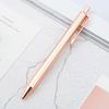 1 Pieces Lytwtw's Roller Ballpoint Pen Luxury Cute Wedding Rose Gold Metal Stationery School Office Supply High Quality Spinning