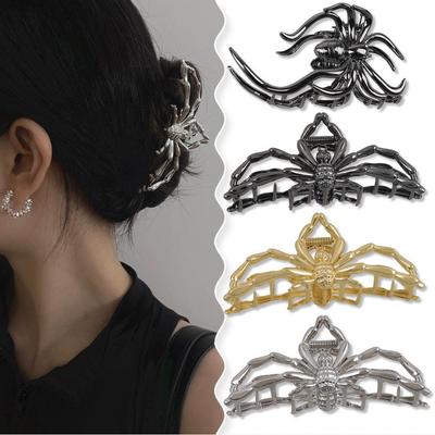Mode Unregelmäßige Metall Spinne Haarspangen Krabben Haarspange Frauen Pferdeschwanzspangen Große Haarklammer Party Haaraccessoires