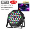 3w*60 Led Rgb 3 In 1 Par Light Dmx 512 Sound Control Dj Party Lights Wedding Disco Lights Ballroom Club Projection Stage Lamp