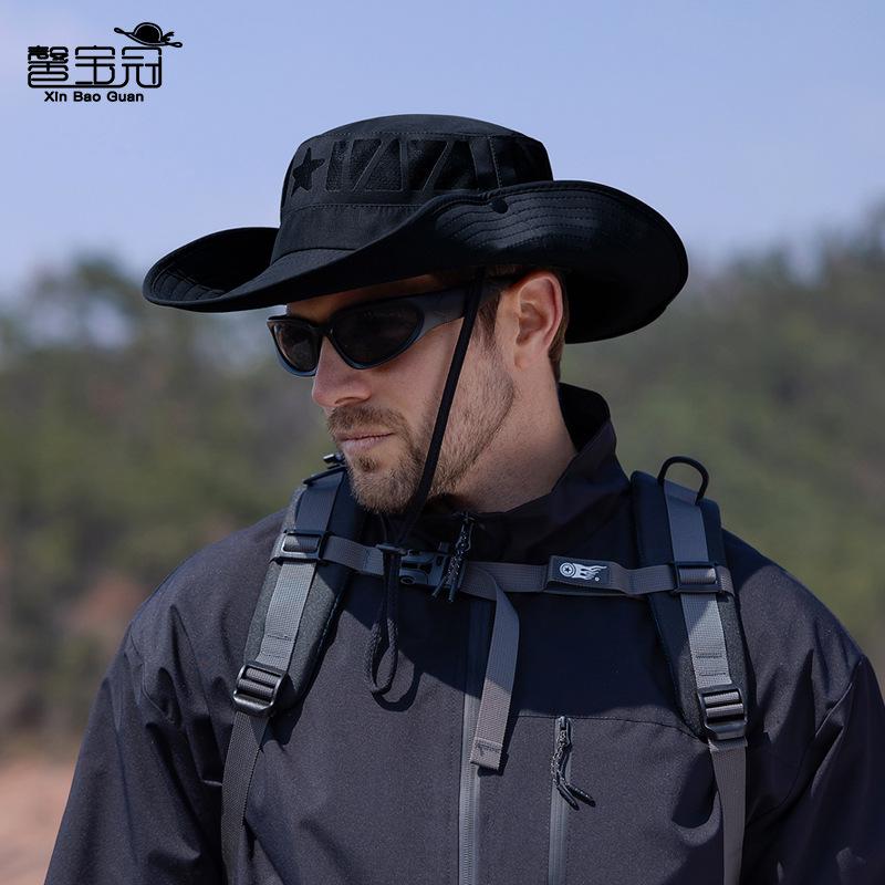 9239 new spring and summer bucket hat outdoor big eaves sun hat men's mountaineering fishing hat women