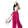 2024 Summer American Street Loose Fit Ribbon Tie Wide-Leg Cargo Pants