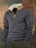 2025 Retro Embroidered Half-Zip Men's Sweatshirt
