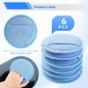 6PCS 5 Inch Car Polishing Pads Microfiber Wax Applicator Buffing Sponge Foam Detailing Finger Pocket Auto Cleaning Waxing Tool