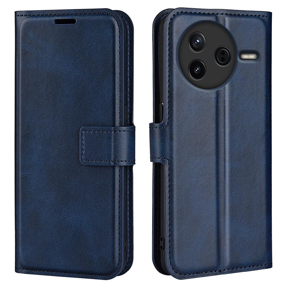 For Xiaomi Redmi K80 5G Stand Case Anti-Scratch Calf Texture Leather Phone Cover