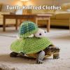 Lustige Schildkröten-Dekoration Kleidung Verstellbarer Haken Gewebtes Schildkröten-Kostüm Niedliche Haustier-Party Lustige Schildkröten-Dekorations-Accessoires