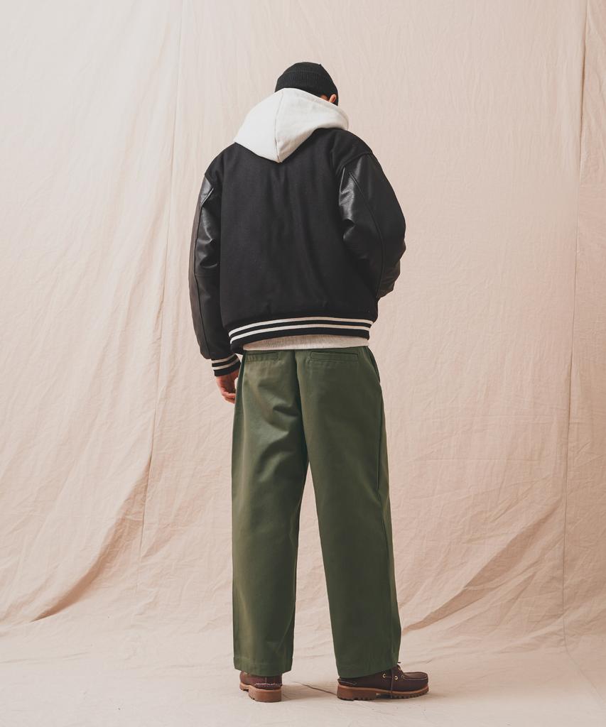 PERSTEP Mix Wide Chino Pants Khaki Julp4687