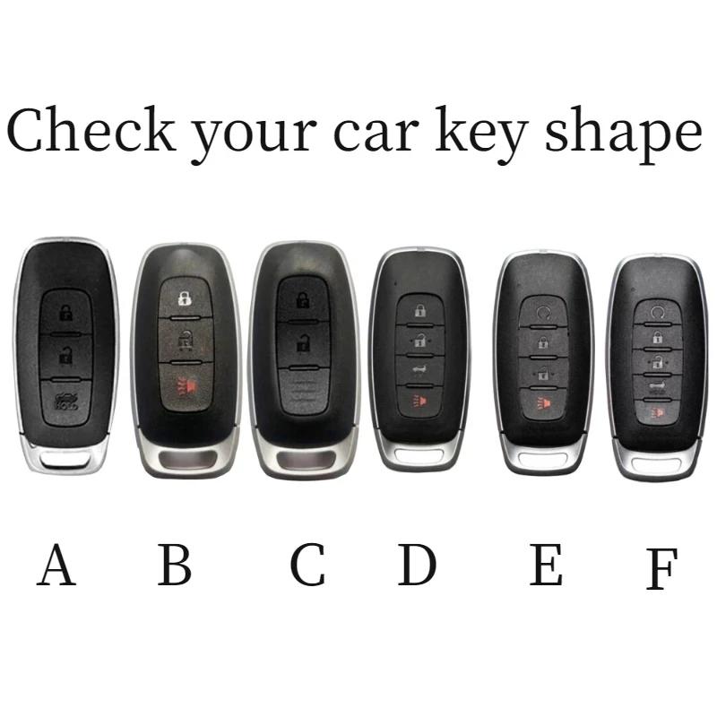 New Zinc Alloy Car Key Case Cover Shell Fob For Nissan Versa Maxima Rogue Armada Sentra Qashqai X-Trail 2/3/4/5Buttons 2022 2023