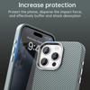 For iPhone 15 Pro Case Cell Phone Hybrid Back Cover Carbon Fiber Texture