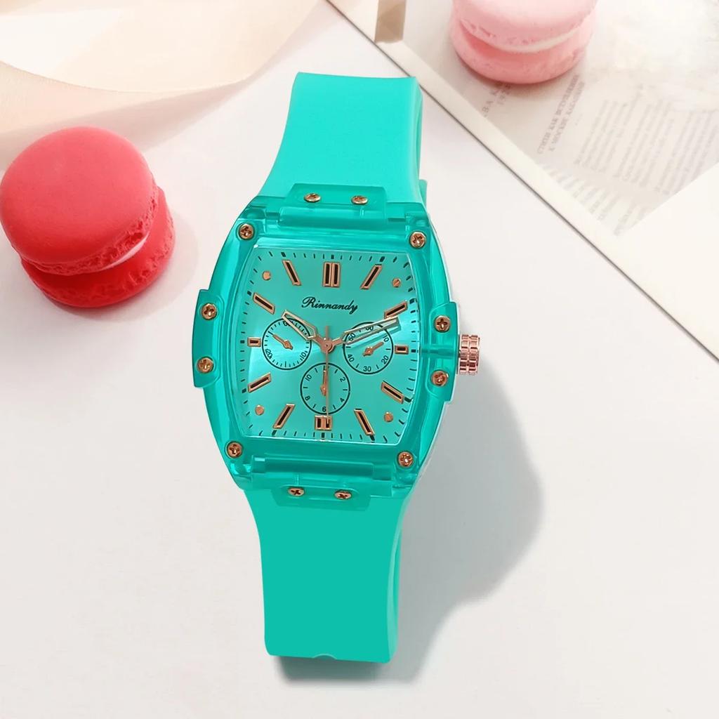 Candy Color Women Watches Fashion Luxury Brand Women Watch Silicone Strap Quartz Wristwatch Ladies Clock Gift Relogio Feminino