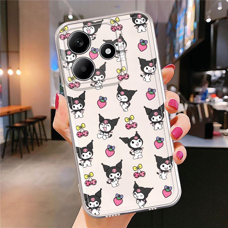 Sanrio Kuromi Hülle für Xiaomi Redmi Note 14 Pro Plus 12S Note 13 11S 11 10S A4 13C 12 9 10 14C Weiche Handyhülle
