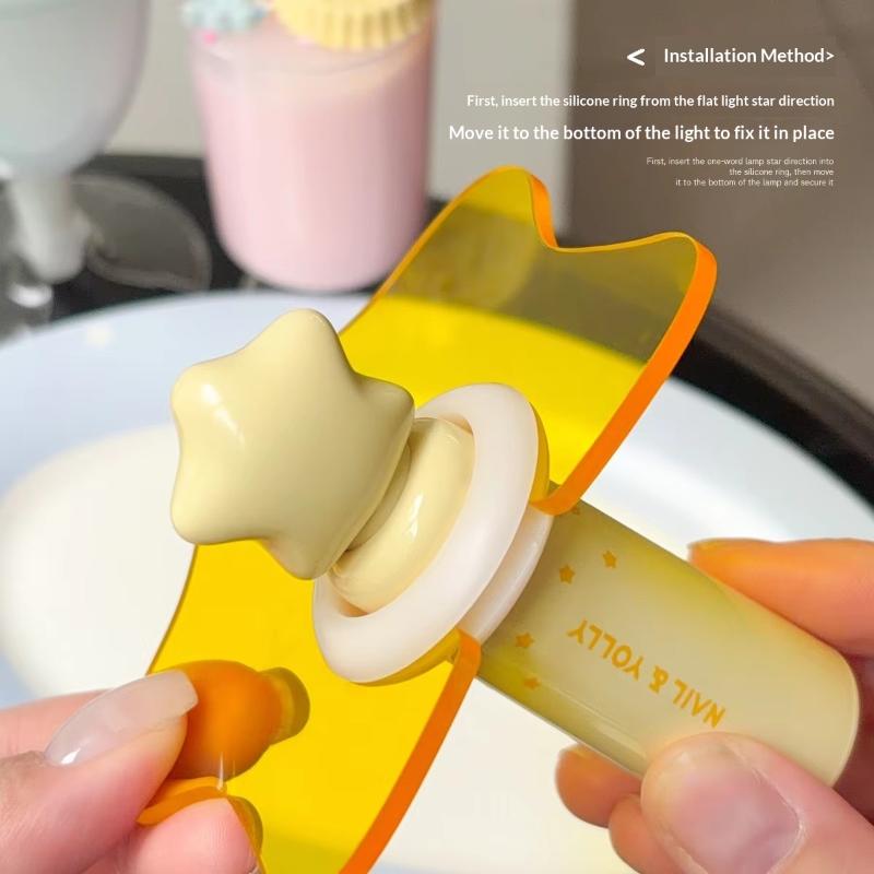 1 Set Anti-Glare Shading Baffle Star Nail Lamp Light Shield For Mini Handheld Uv Led Nail Light Manicure Accessories