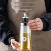 Ruhan Non-Drip Vertical Stripe Glass Oil & Sauce Bottles Set
