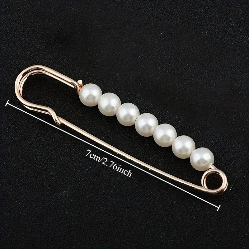 2pcs Brooch Anti-exposure Waistband Fixing Buckle Anti-pearl Safety Pin Multifunction Brooches for Women Waist Buckle