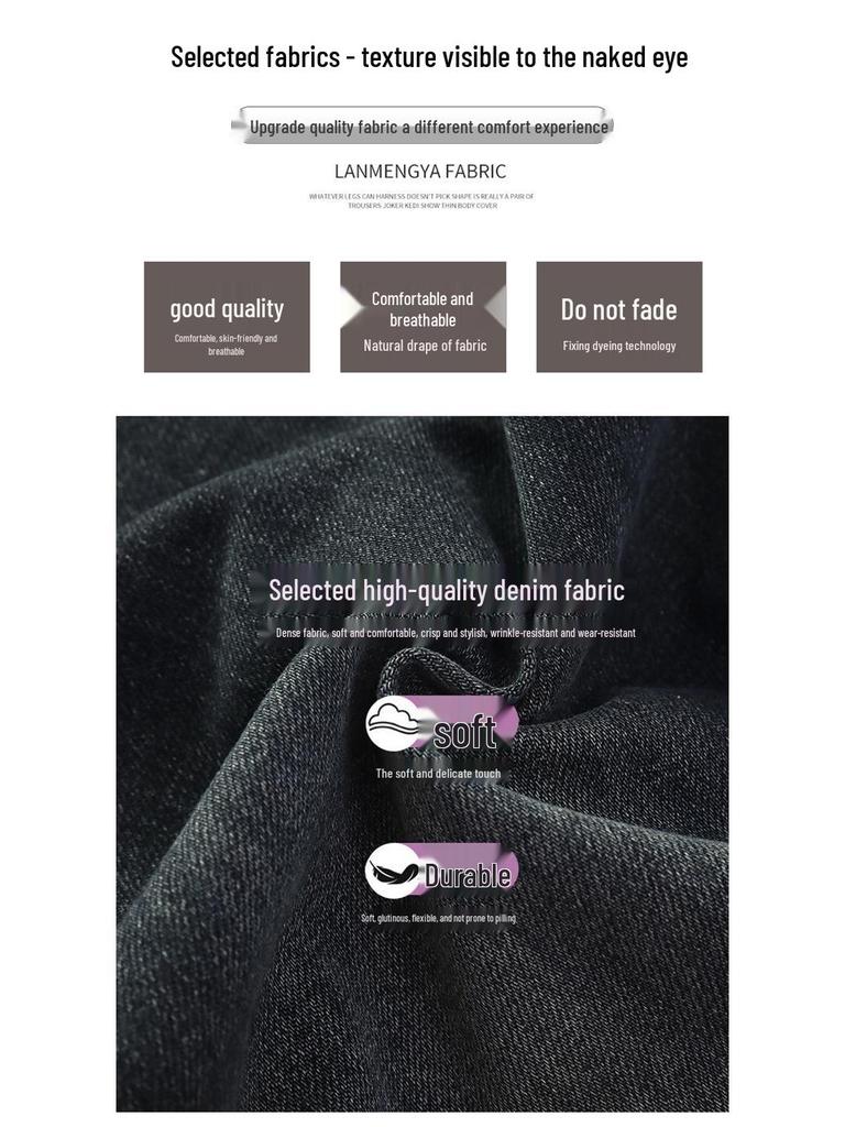 Herbst 2025 Mädchen Modische Bestickte Weitbeinjeans für Große Kinder