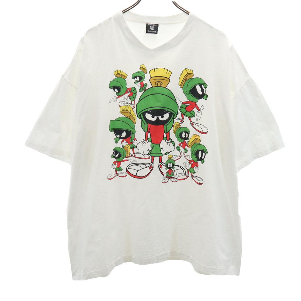 

WARNER BROS. STUDIO STORE 90-е Футболка с коротким рукавом Looney Tunes Марвин Марсианин Мужская Б/У