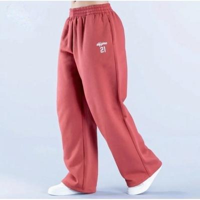 Womens Oversized Straight Leg Pants With Retro Harajuku Print Loose Fit Streetwear Joggers Thin Fabric