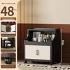 Foldable Multi-layer Storage Cabinet for Home: Ideal for Bedroom, Kitchen, or Bathroom