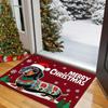 Christmas Dachshund Rug Bedroom & Kitchen Non-Slip Mat Front Door Entry Welcome Doormat Holiday Home Decor